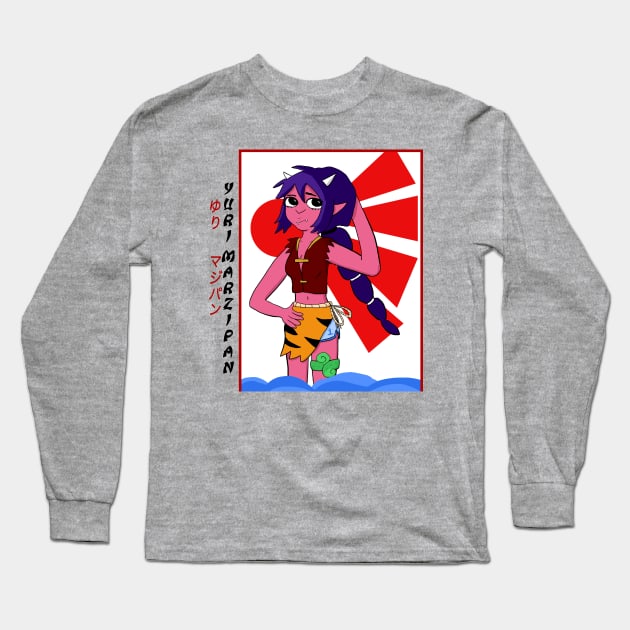 Yuri Marzipan the Oni - Traditional (original) Long Sleeve T-Shirt by VixenwithStripes